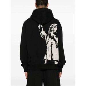 JUNYA WATANABE Men's Graphic Print Hoodie Men BLACK Sweaters & Cardigans